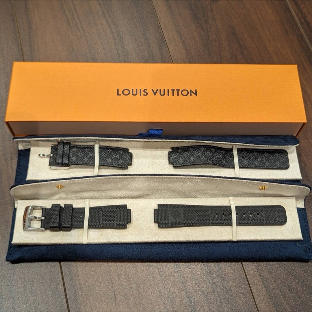 LOUIS VUITTON(ルイヴィトン)のルイヴィトン タンブールホライゾン 正規ウォッチストラップ 二本付き メンズの時計(腕時計(デジタル))の商品写真