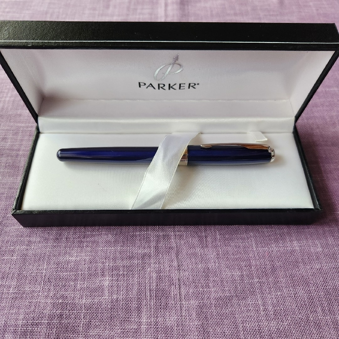 Parker(パーカー)のパーカー 万年筆 ソネット SONET ブルーラッカーCT 18K 750 XF インテリア/住まい/日用品の文房具(ペン/マーカー)の商品写真