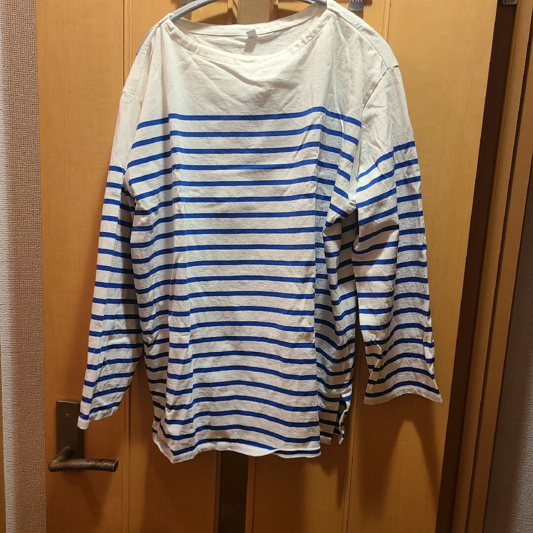 UNIQLO(ユニクロ)のユニクロ　ボーダーtシャツ メンズのトップス(Tシャツ/カットソー(七分/長袖))の商品写真