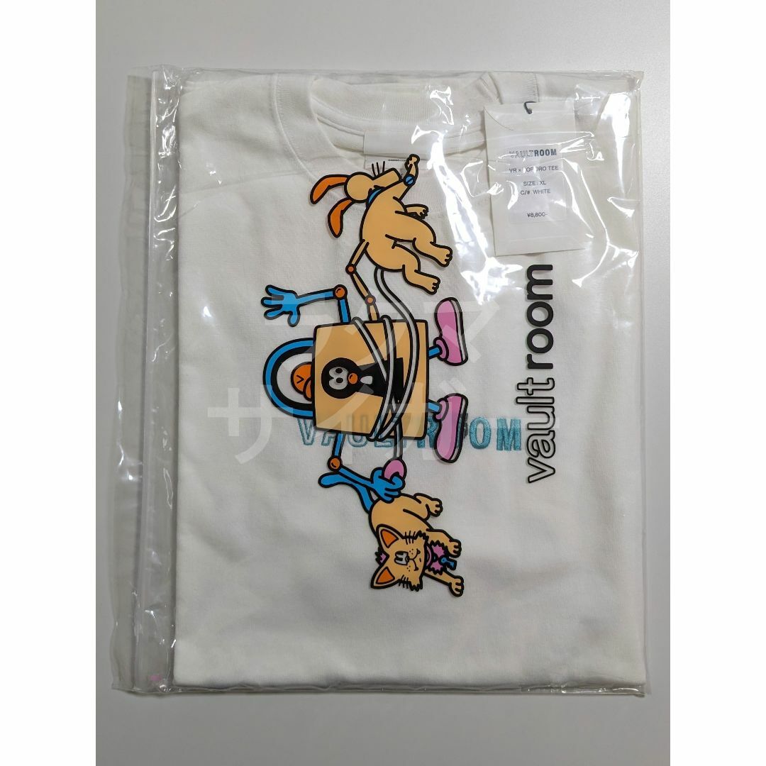 VR × TORORO TEE / WHT XL vaultroom 猫麦とろろの通販 by サイガー's