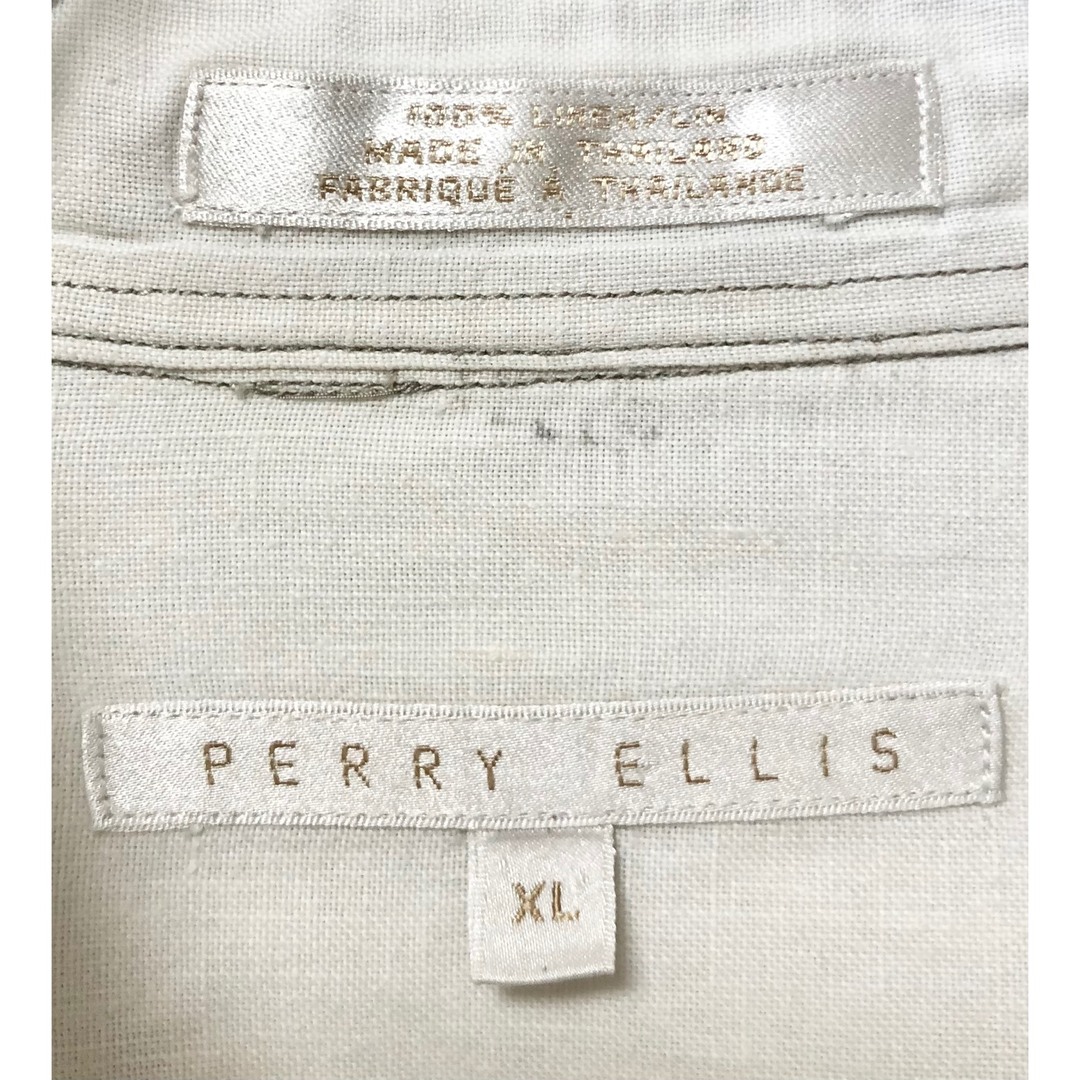 PERRY ELLIS(ペリーエリス)の90's PERRY ELLIS VINTAGE LINEN SHIRT ペリー メンズのトップス(シャツ)の商品写真