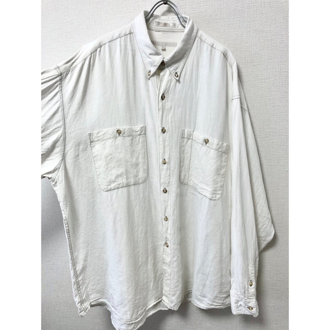 PERRY ELLIS(ペリーエリス)の90's PERRY ELLIS VINTAGE LINEN SHIRT ペリー メンズのトップス(シャツ)の商品写真