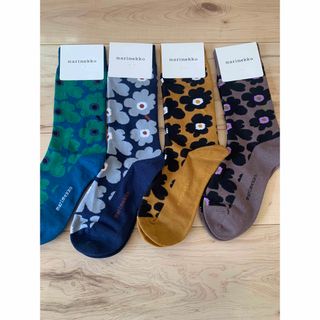 マリメッコ(marimekko)の人気柄marimekko新品　マリメッコソックス　レディース靴下【4足セット】(ソックス)