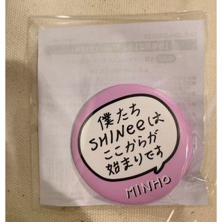 SHINee ランダムトイ　自筆メッセージ缶バッジ　ミノ　ミンホ(アイドルグッズ)