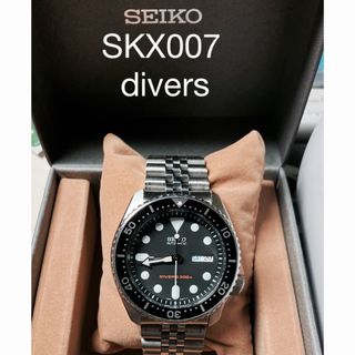 セイコー(SEIKO)の極美品SEIKOブラックボーイ SKX007 divers廃盤7s26-0020(腕時計(アナログ))