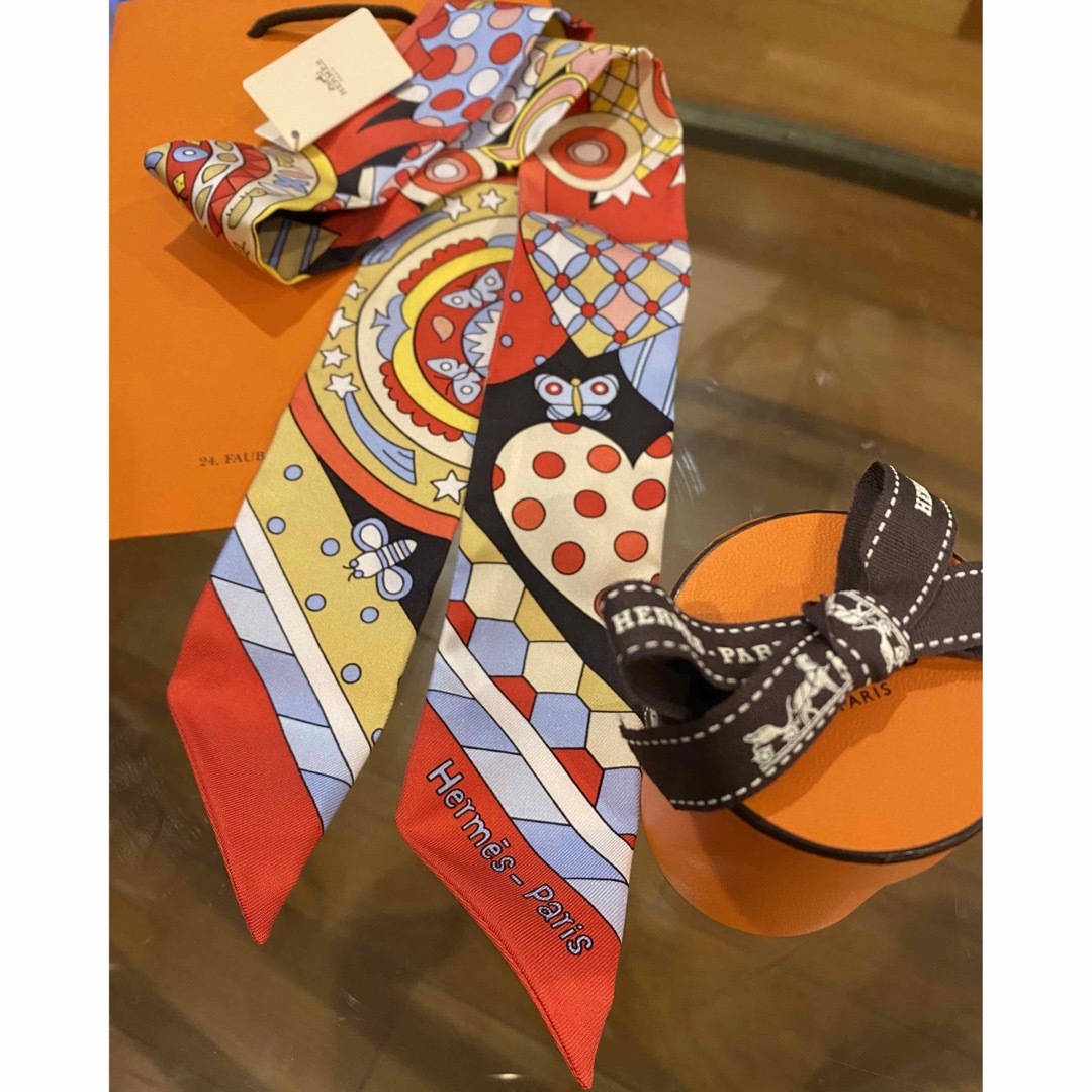 新品HERMES エルメス ツイリー スカーフ2023バンダナ/スカーフ