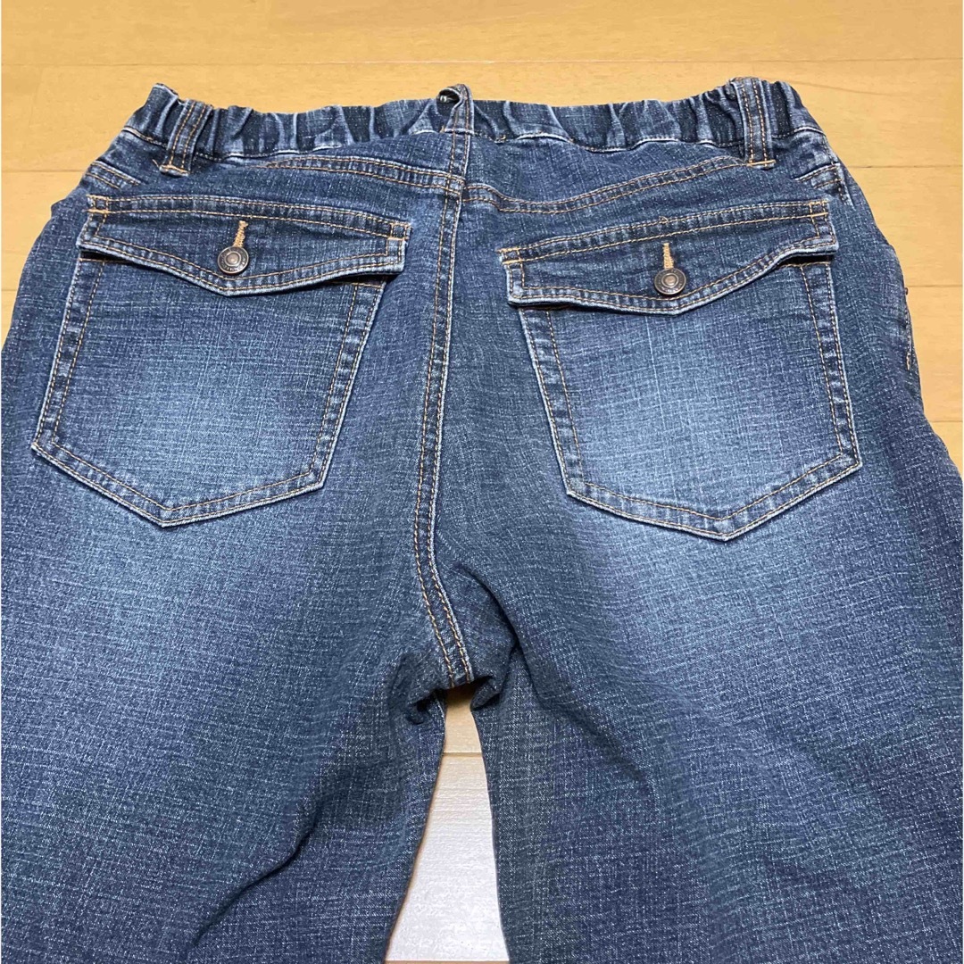 cecile(セシール)のジーンズ　七分丈　ブルー　160B キッズ/ベビー/マタニティのキッズ服女の子用(90cm~)(パンツ/スパッツ)の商品写真