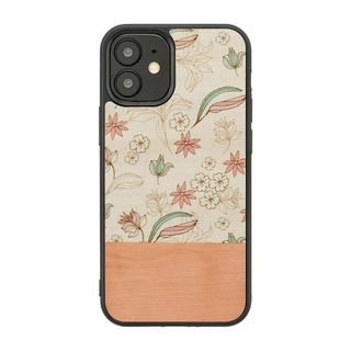 Man&Wood iPhone 12 mini ケース 木製 [ シルバーハート(その他)