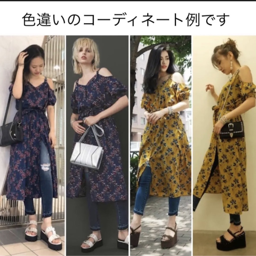 EVRIS(エヴリス)の新品タグ付き♡フラワープリントシャツワンピ レディースのワンピース(ロングワンピース/マキシワンピース)の商品写真