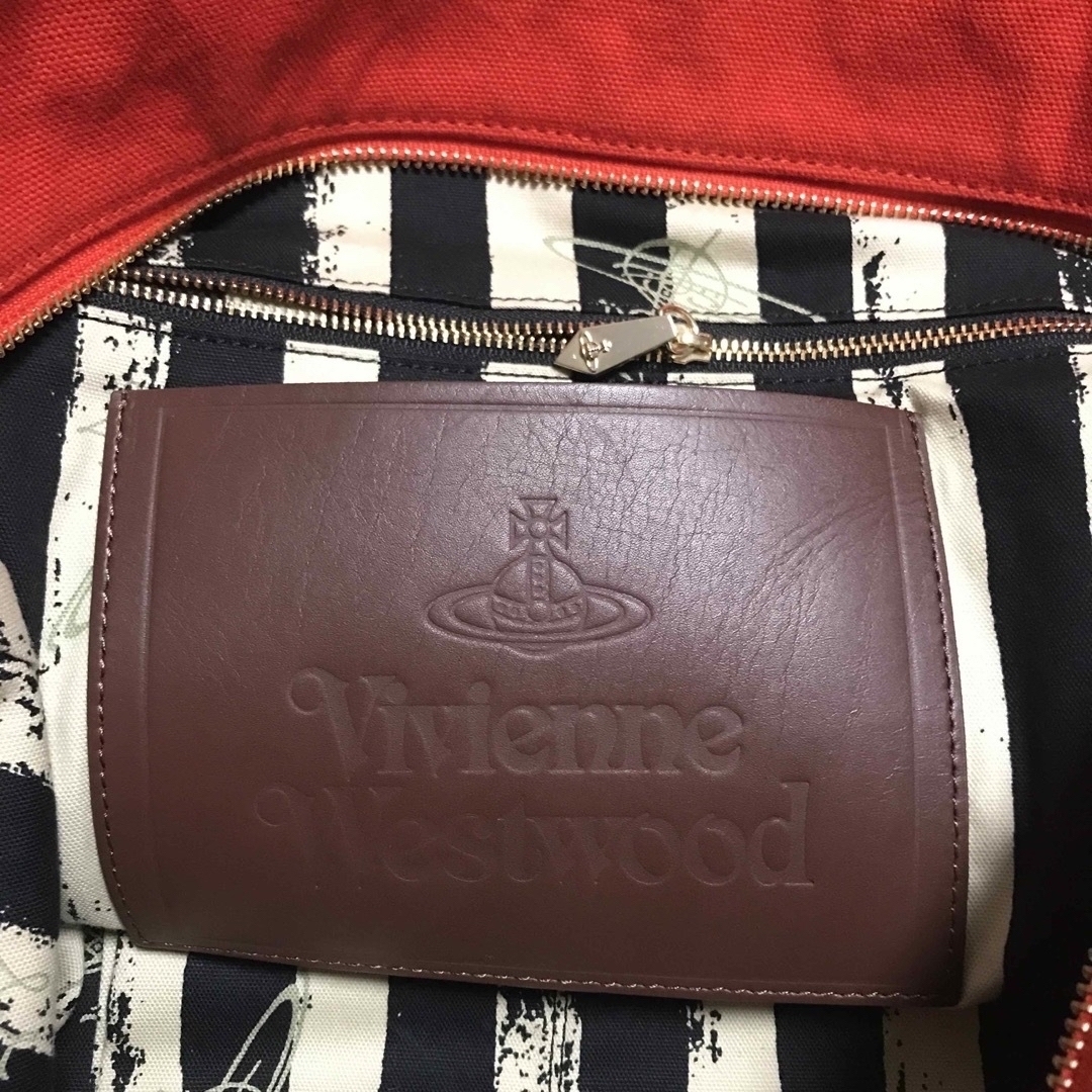 Vivienne Westwood(ヴィヴィアンウエストウッド)のヴィヴィアンウエストウッドトートバッグ　赤　2ウェイバッグ レディースのバッグ(トートバッグ)の商品写真