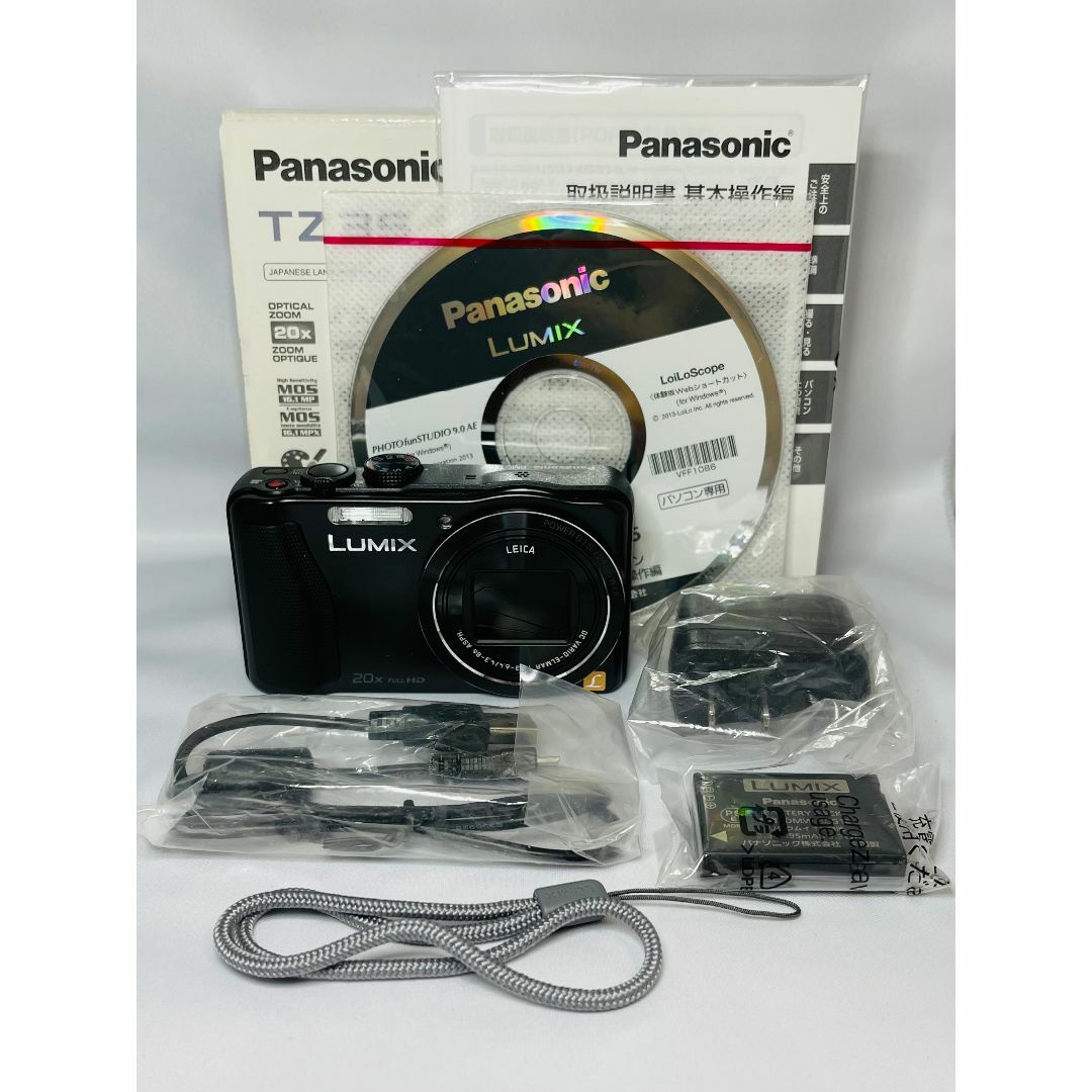 Panasonic - 美品！ Panasonic ルミックス TZ35 ブラック DMC-TZ35-Kの