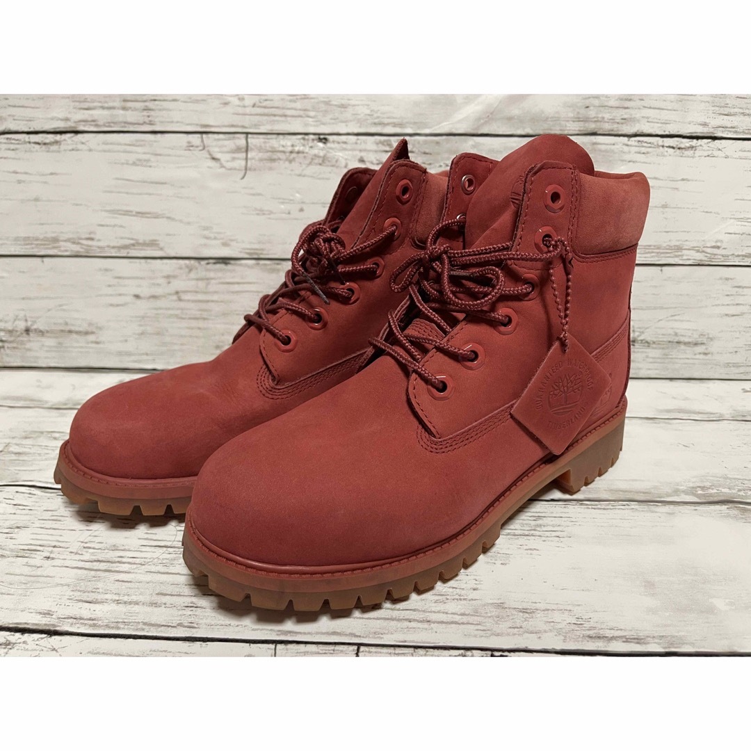 Timberland(ティンバーランド)の早い者勝ち！！　ティンバーランド　ブーツ　レディース　23.5㎝　赤色  レディースの靴/シューズ(ブーツ)の商品写真