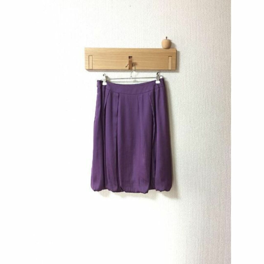 ANAYI(アナイ)の値下［美品］アナイ スカート コクーン パープル レディースのスカート(ひざ丈スカート)の商品写真