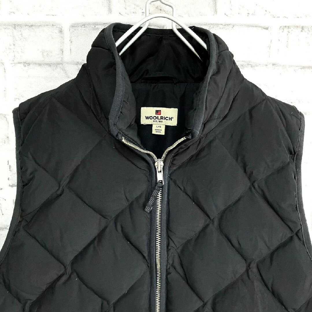 ★WOOLRICH★ウールリッチ キルティング ダウンベスト 黒 Lサイズ
