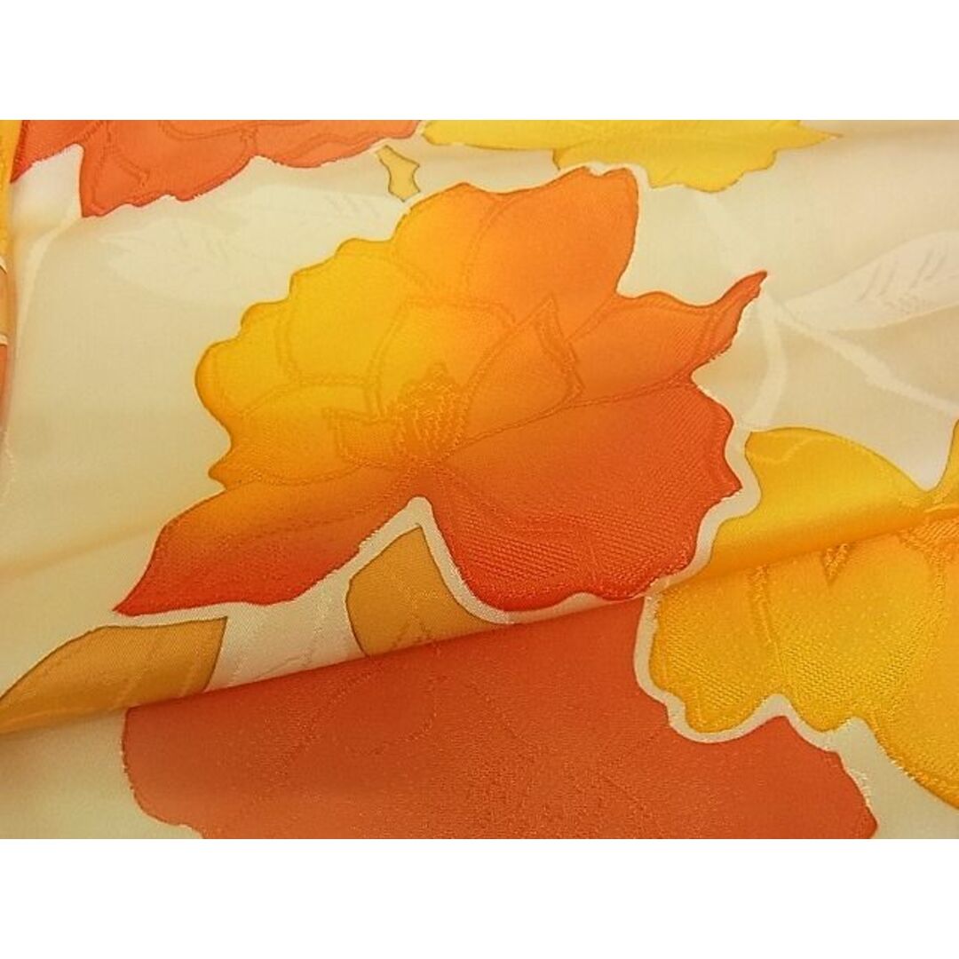 平和屋-こころ店■上質な小紋 地紋起こし 草花文 着丈157cm 裄丈64cm 正絹 逸品 A-ja4451