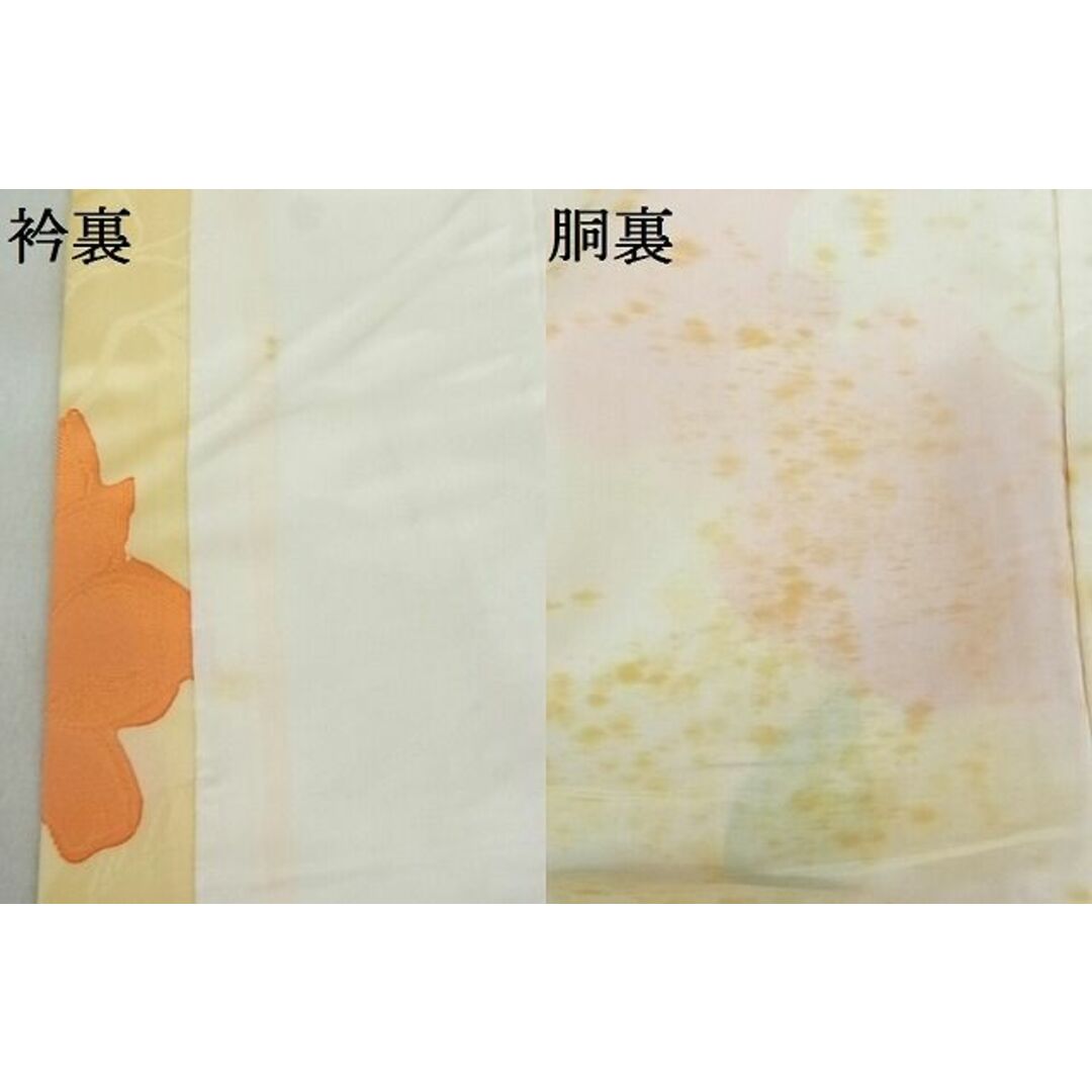 平和屋-こころ店■上質な小紋 地紋起こし 草花文 着丈157cm 裄丈64cm 正絹 逸品 A-ja4451