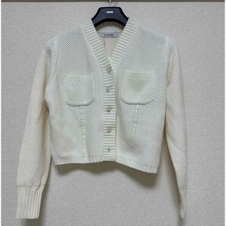L'AUBE BLANC Basket Knit Cardiganの通販 by |ラクマ