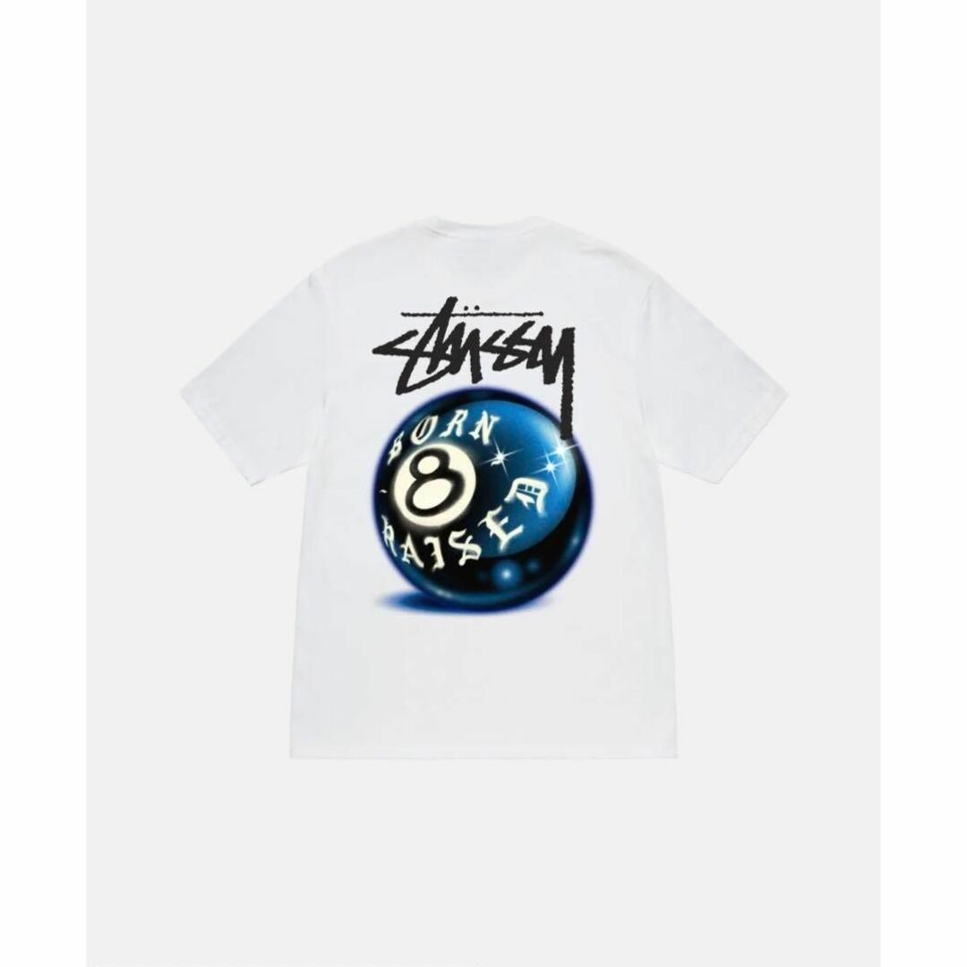 【新品】stussy Tシャツ　サイズXL ホワイト 8ボール