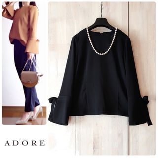 ◆新品◆定価3.7万円 ADORE 　VERY掲載　リネンビックスリーブブラウス