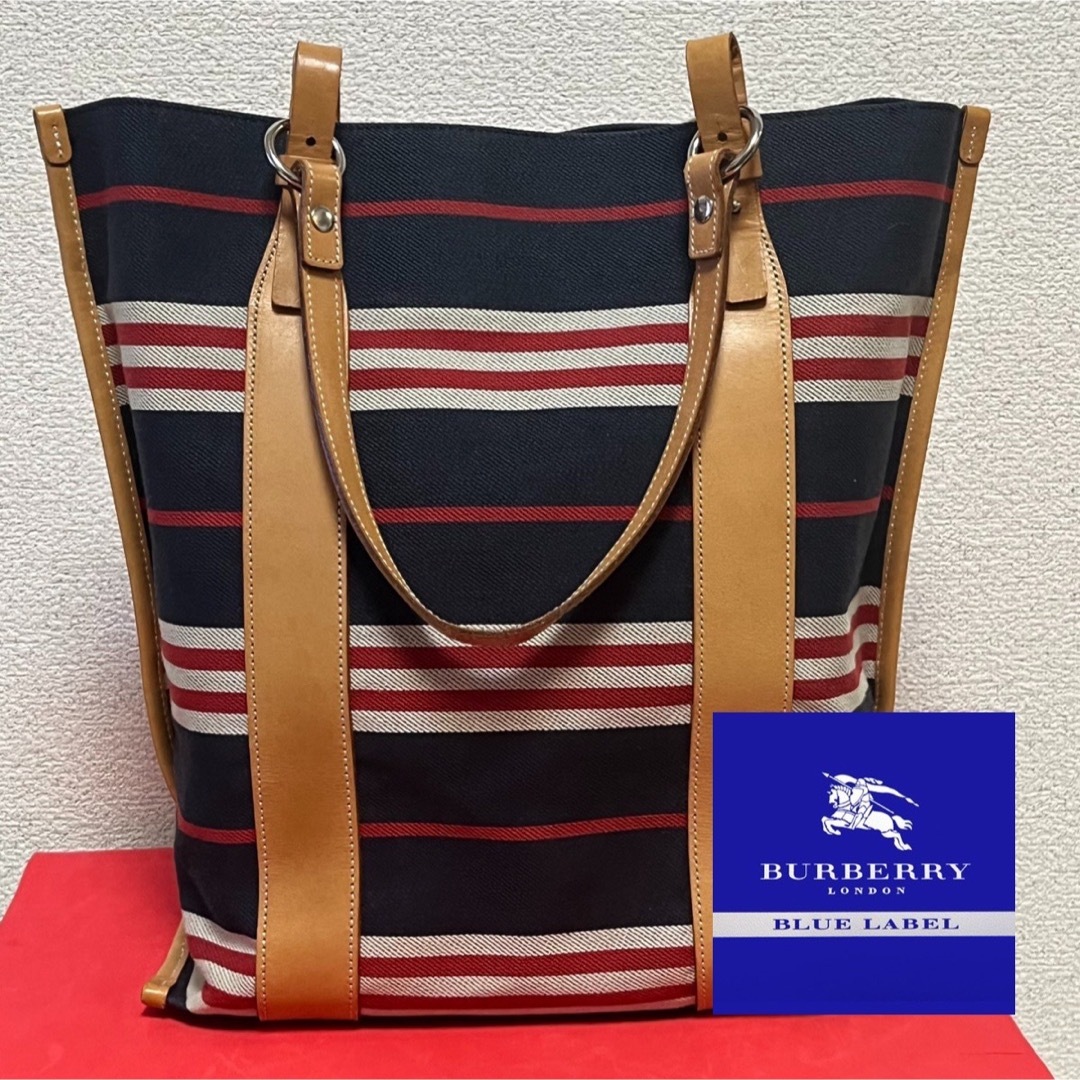 レア極美品！Burberry キャンバストートバッグ | フリマアプリ ラクマ