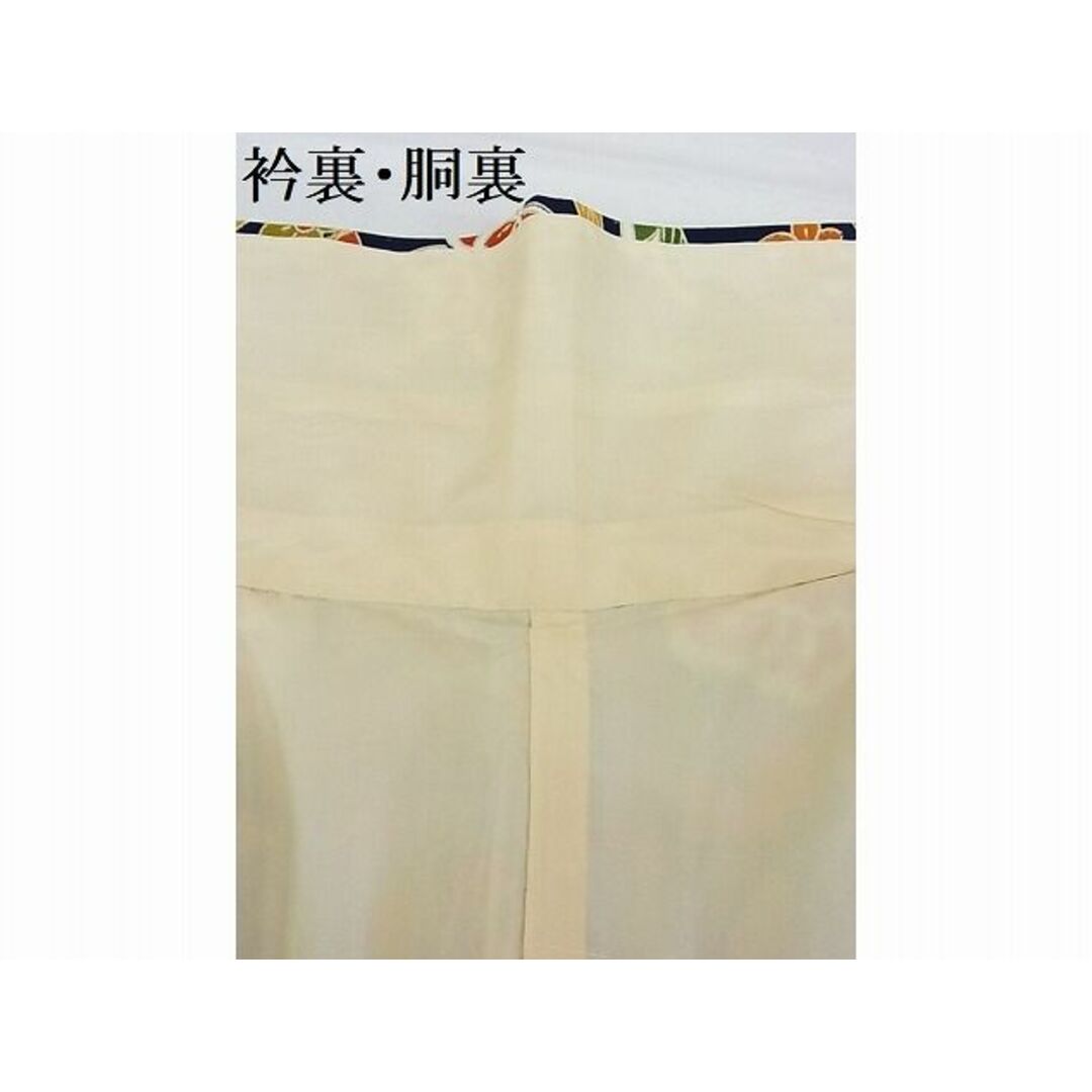 平和屋-こころ店□上質な小紋 花唐草文 着丈156cm 裄丈63.5cm 正絹 ...