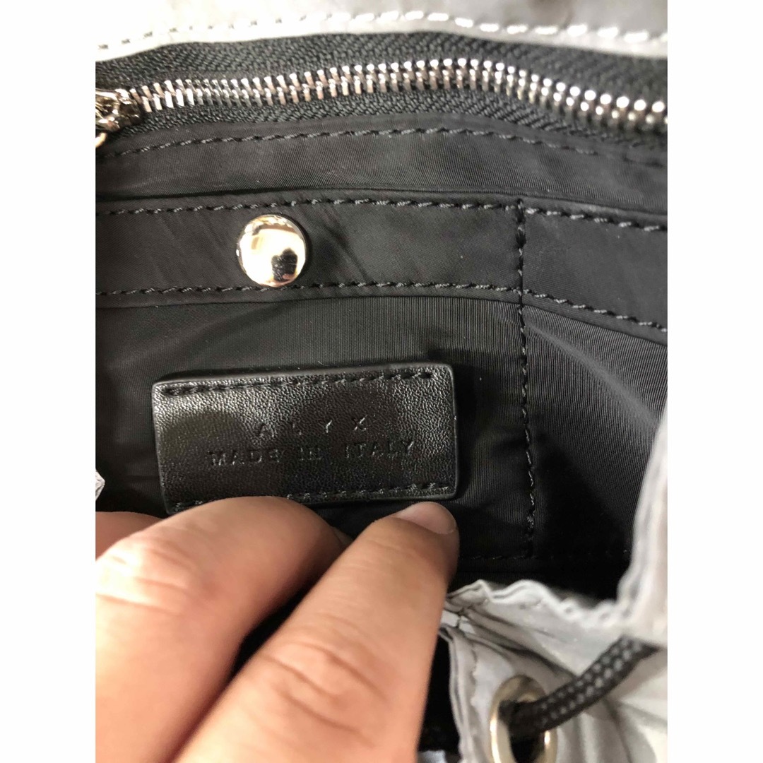 タ アリクス ALYX bag リュック シルバー ボディ ミリタリー