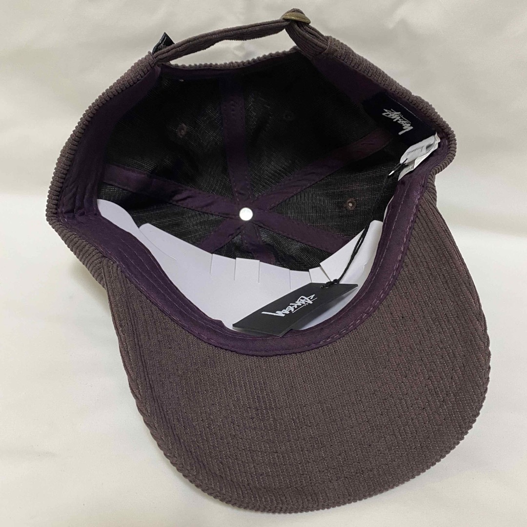 STUSSY(ステューシー)の海外限定　STUSSY ステューシー　グラフィティ　キャップ　コーデュロイ　茶 メンズの帽子(キャップ)の商品写真