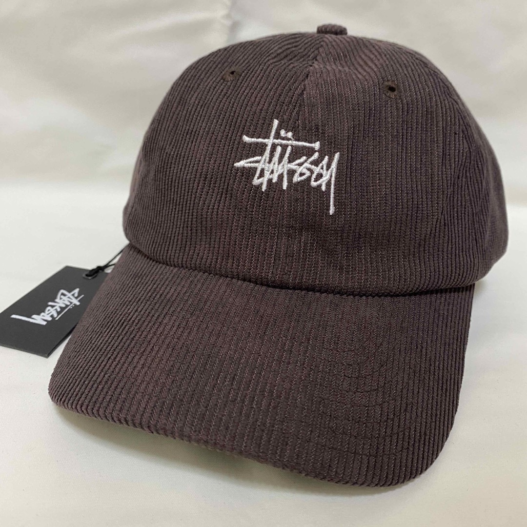 海外限定海外限定　STUSSY ステューシー　グラフィティ　キャップ　コーデュロイ　茶