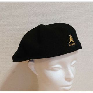 カンゴール(KANGOL)のL 新品 KANGOL WOOL 504 0258BC ハンチングキャップ 黒(ハンチング/ベレー帽)