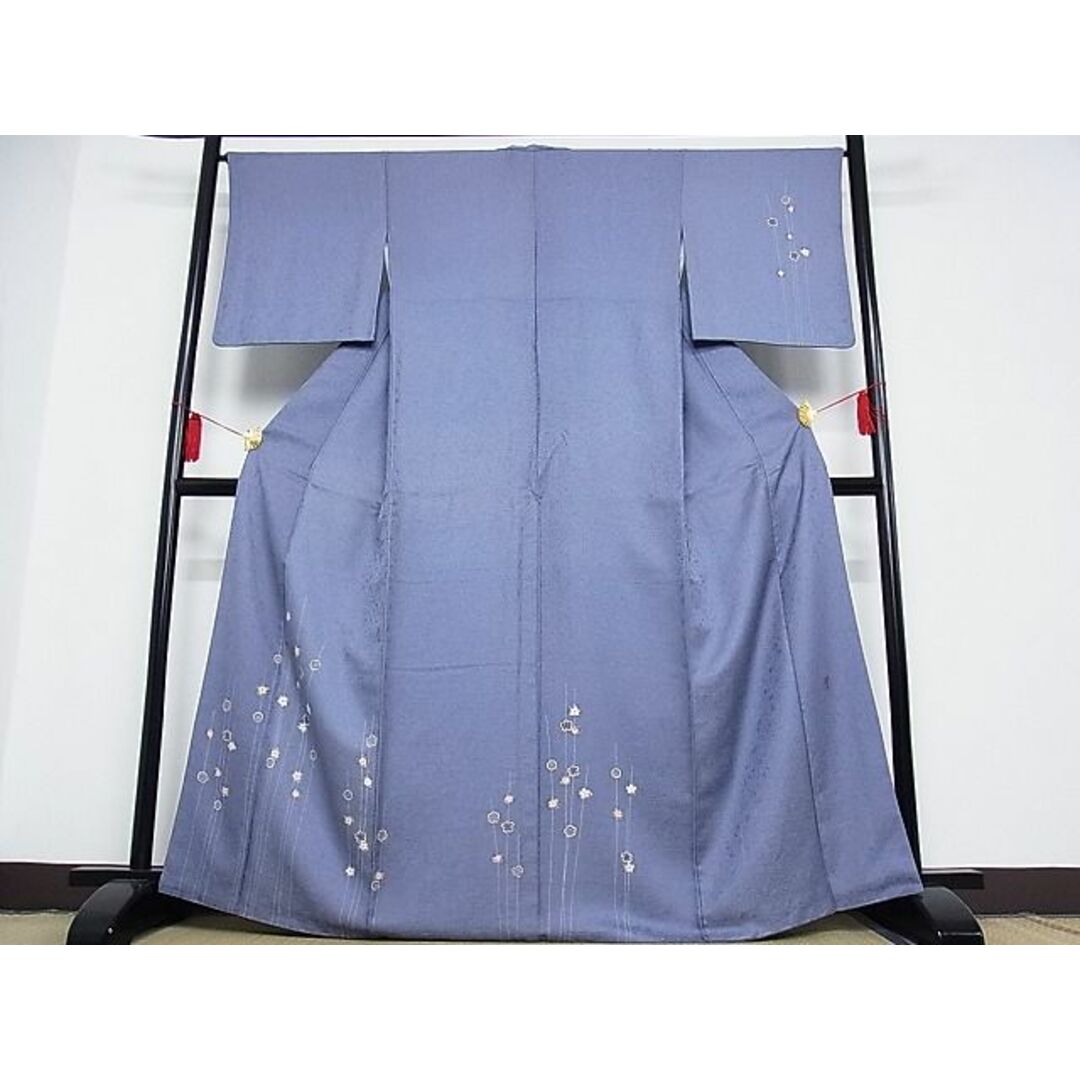 平和屋-こころ店■訪問着 友禅 作家物 枝花文 着丈161cm 裄丈65cm 正絹 逸品 B-oa5753