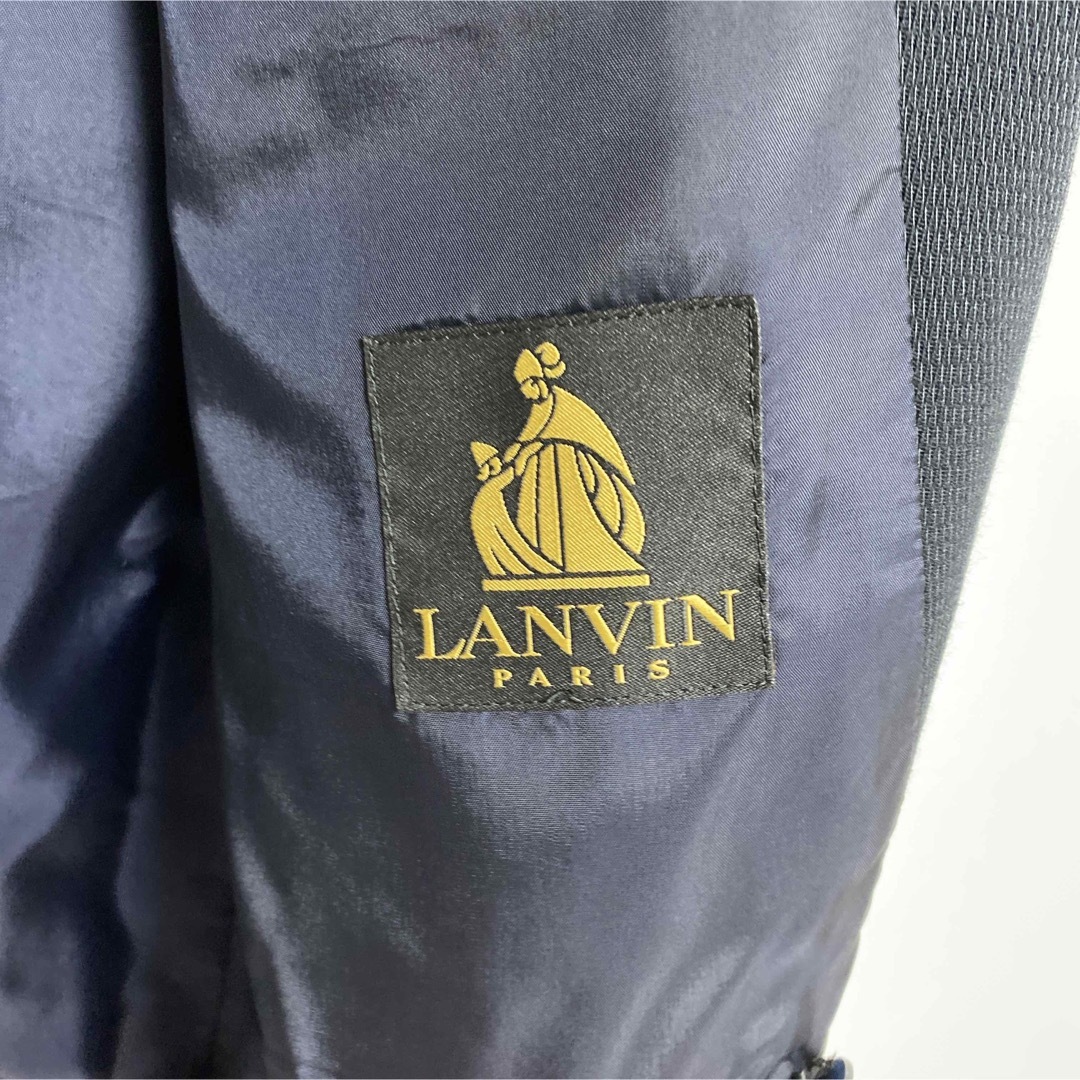 LANVIN(ランバン)の着画あり!! LANVIN 90s ダブルブレスドジャケット セットアップ メンズのスーツ(セットアップ)の商品写真