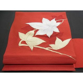 平和屋-こころ店■夏物 八寸名古屋帯 楓 B-np7386