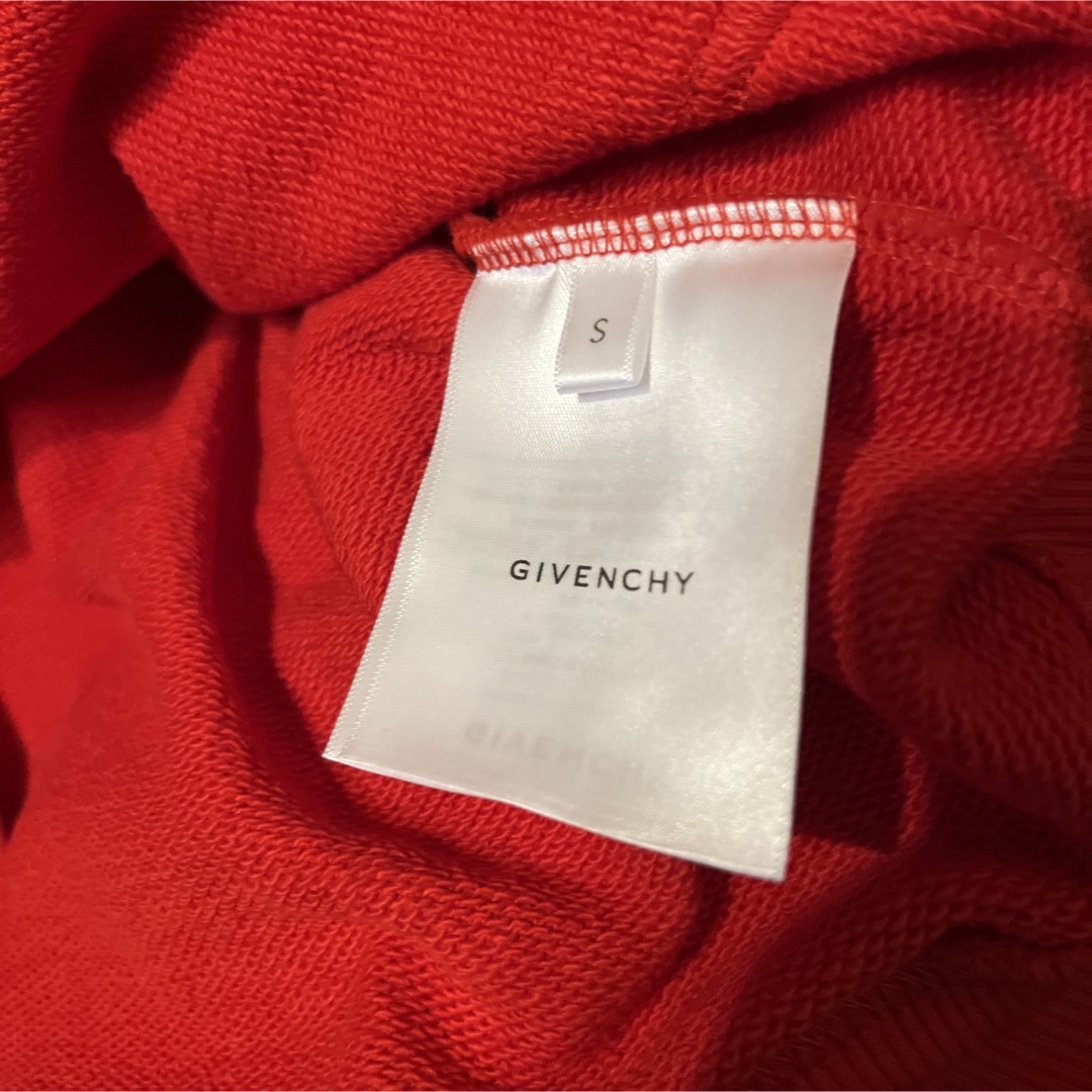 ジバンシー GIVENCHY ロゴパーカー フーディー レッド オーバーサイズ赤