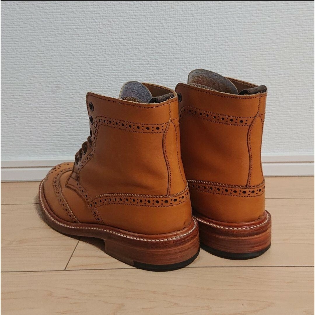 22.5 美品 Tricker’s カントリーブーツ ウイングチップ メダリオン