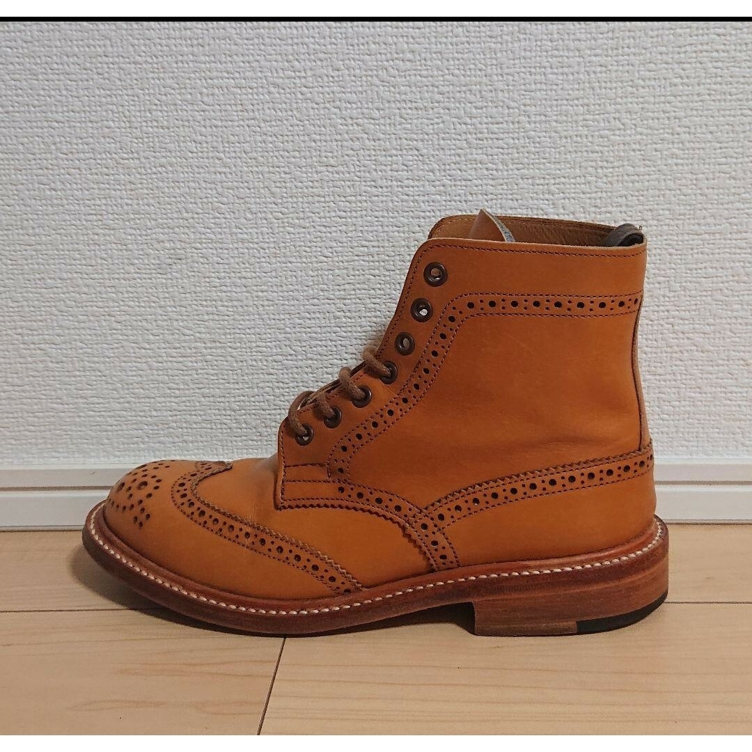 22.5 美品 Tricker’s カントリーブーツ ウイングチップ メダリオン