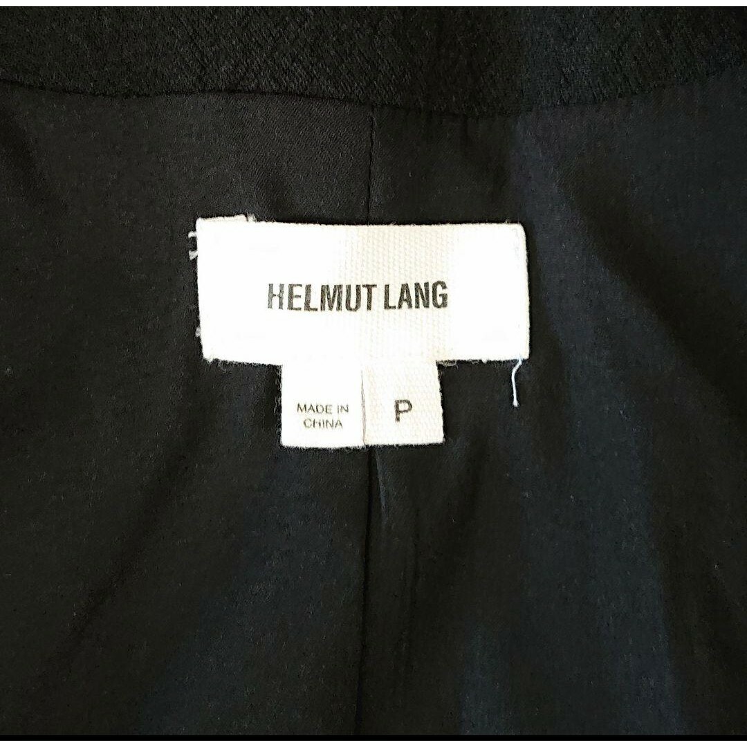 HELMUT LANG(ヘルムートラング)の良品 HELMUT LANG 切替レザージャケット ブラック レディースのジャケット/アウター(ライダースジャケット)の商品写真