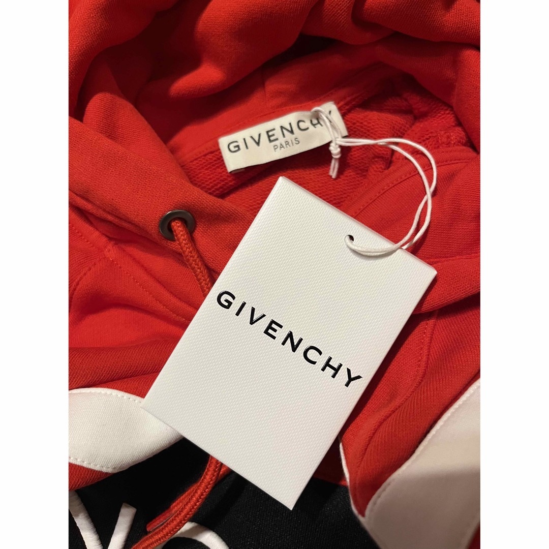 ジバンシー GIVENCHY ロゴパーカー フーディー レッド オーバーサイズ赤