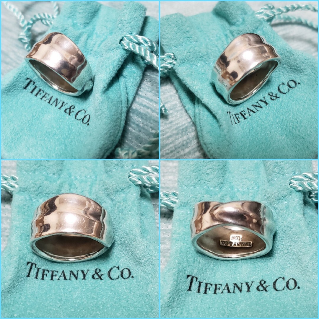 VINTAGE TIFFANY/OLD TIFFANY/リーフリング/シルバー