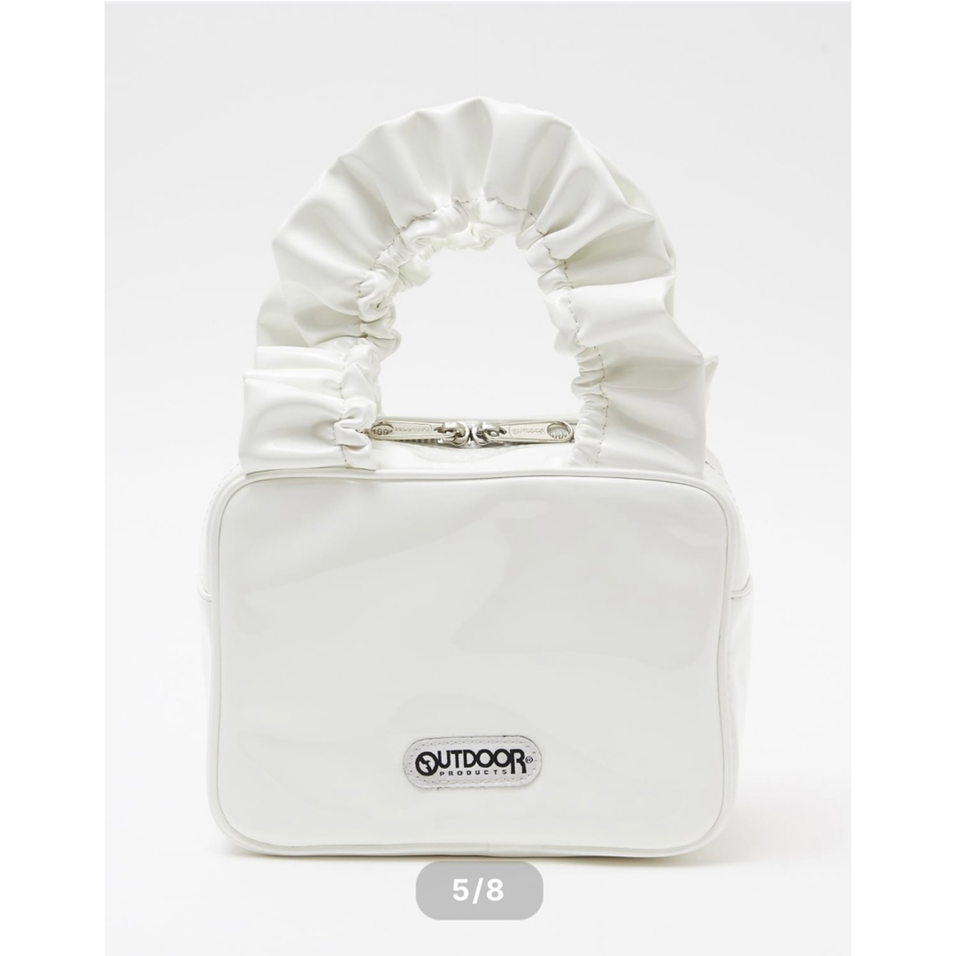 【OUTDOOR×GOOD FOR___】Frilly mini bag 白