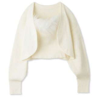 SNIDEL - 【新品】スナイデル エコファーキャミ&カーディガンSET