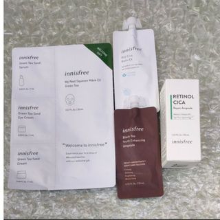 イニスフリー(Innisfree)のイニスフリーレチノール シカ リペア セラム30ml　＆　(サンプル6点付き)(美容液)