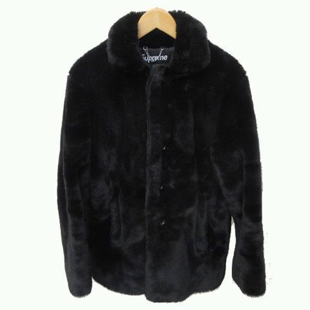 80〜90's fur velour half coat