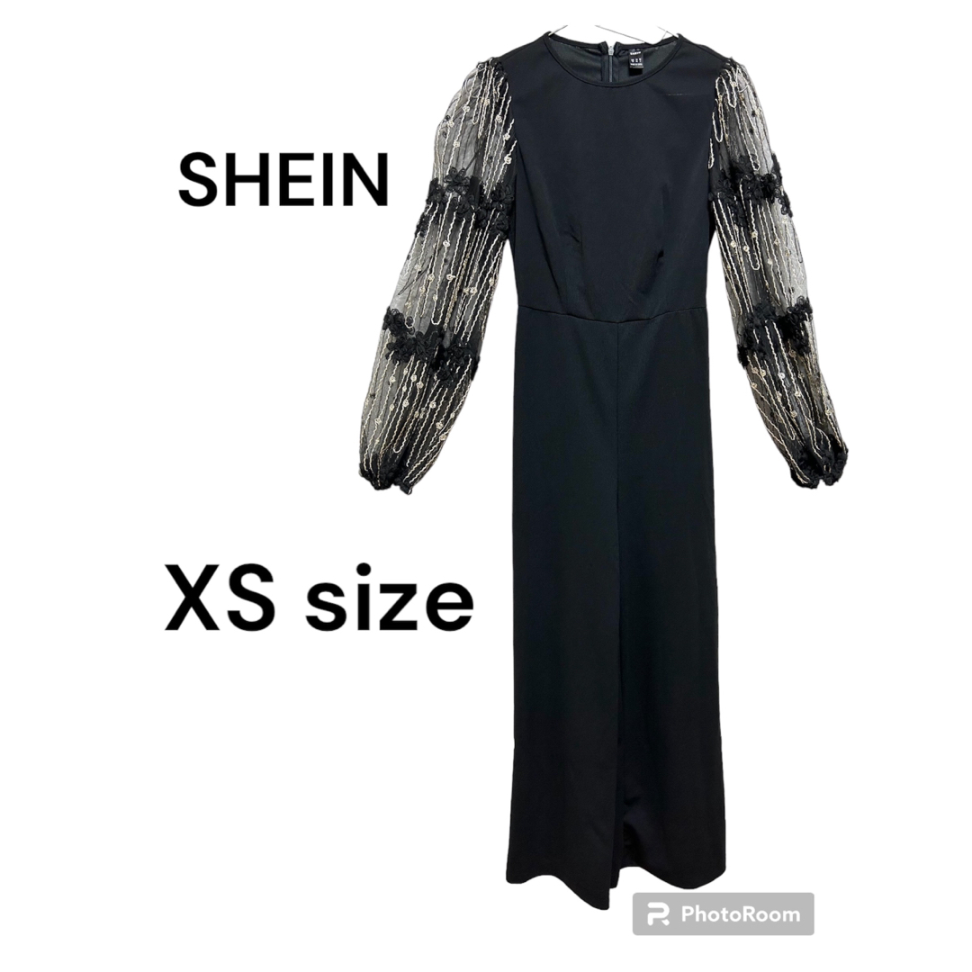 SHEIN ドレスズボン　お呼ばれドレス レディースのフォーマル/ドレス(ロングドレス)の商品写真