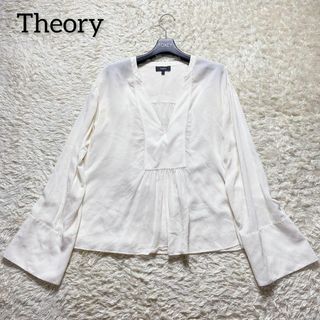 Theory セオリー ブラウス シャツ　シルク100% 長袖　M