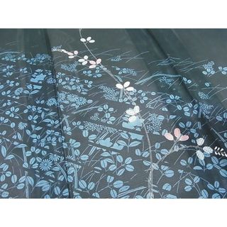 平和屋-こころ店□夏物 訪問着 絽 草花文 着丈165cm 裄丈63.5cm 洗える ...
