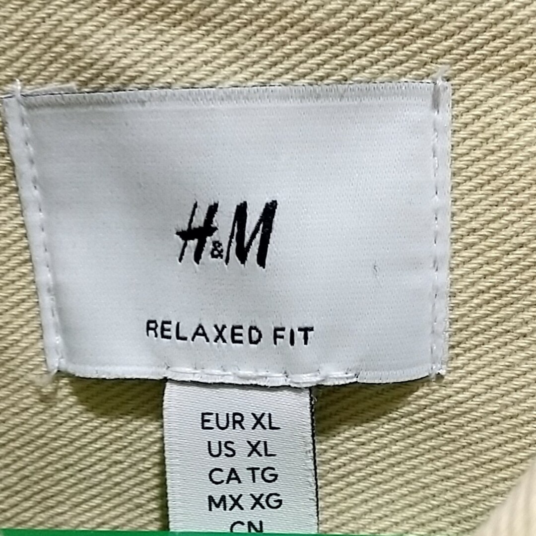 H&M(エイチアンドエム)のH&M デニムジャケット XL 秋冬物 メンズのジャケット/アウター(Gジャン/デニムジャケット)の商品写真