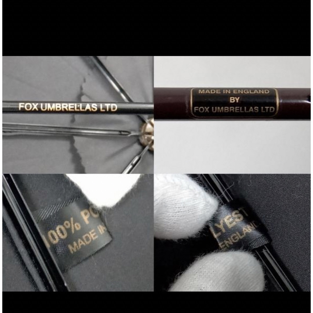 FOX UMBRELLAS(フォックスアンブレラズ)のフォックスアンブレラズ　フリル　黒 レディースのファッション小物(傘)の商品写真
