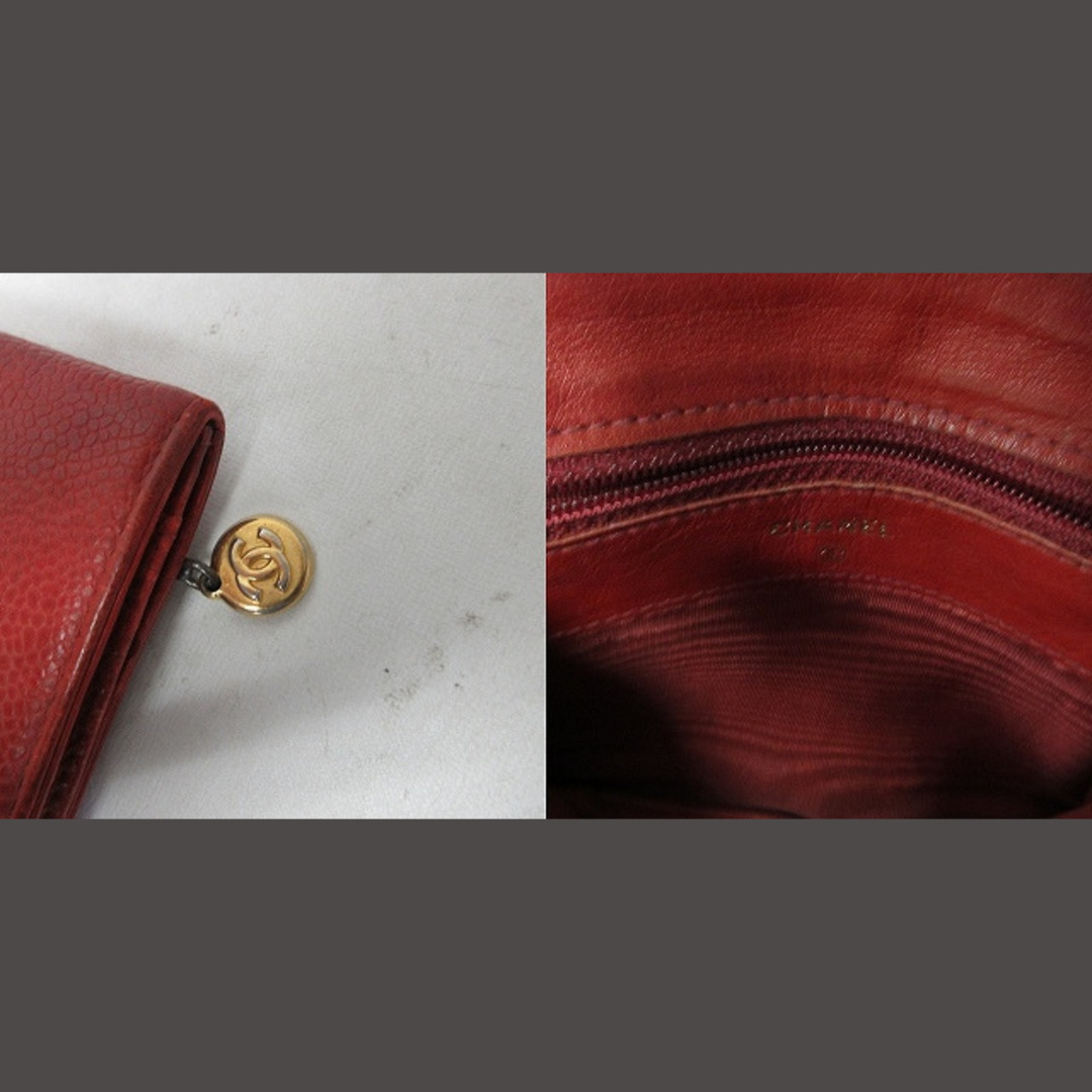 CHANEL(シャネル)のシャネル 二つ折り財布 コインケース レザー キャビアスキン ココマーク ■WY レディースのファッション小物(財布)の商品写真