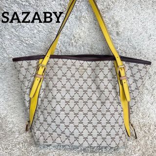 サザビー(SAZABY)の美品✨️ SAZABY モノグラムトートバッグ 2way トート バケツ型(トートバッグ)