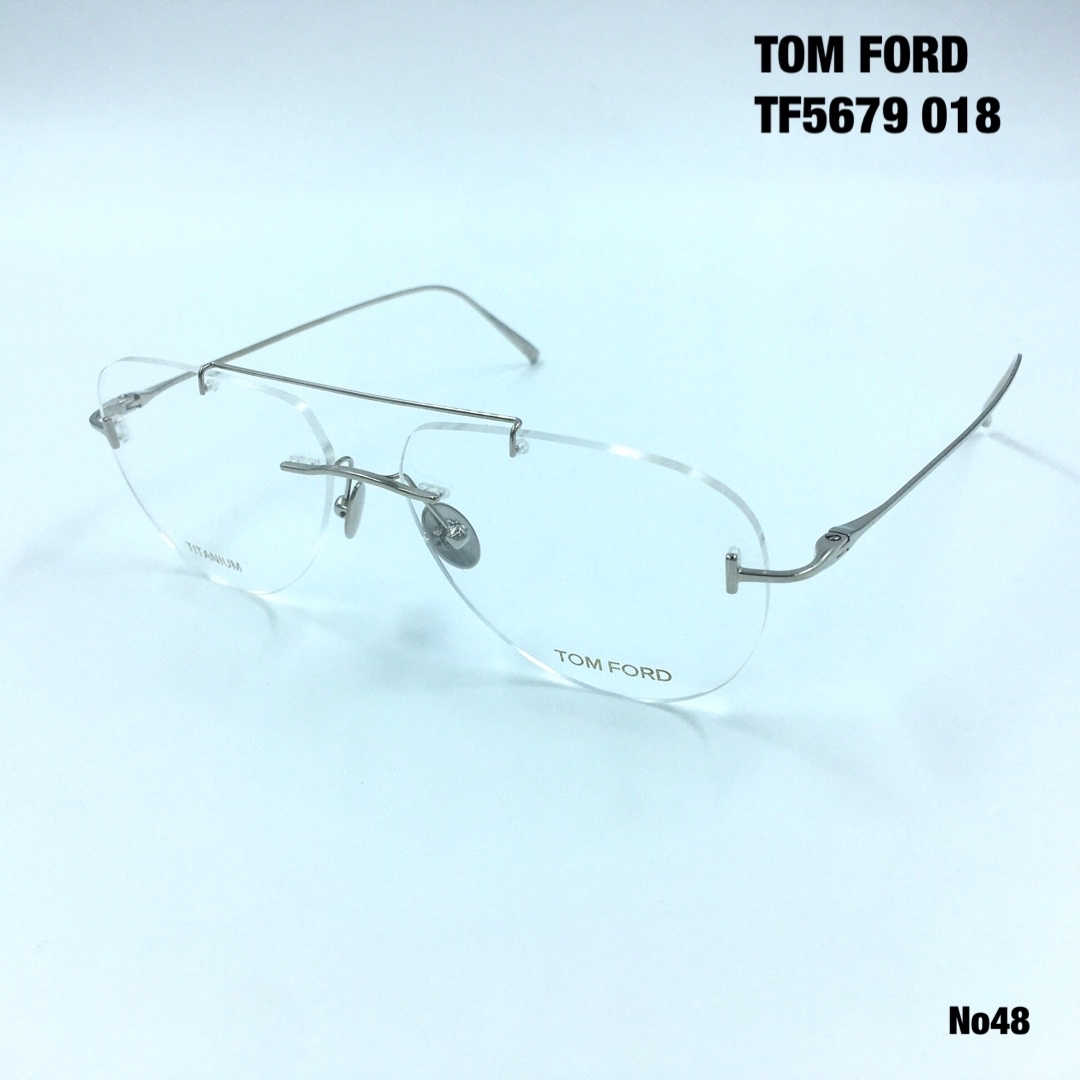 メンズトムフォード　TOM FORD TF5679 018 縁なしメガネフレーム